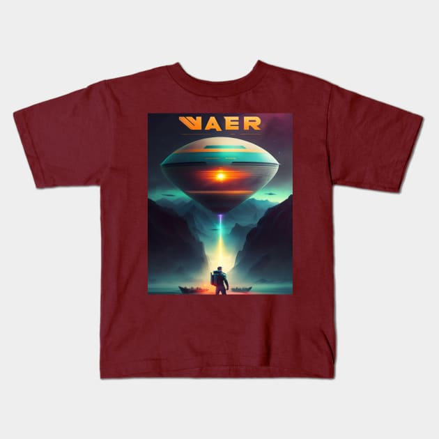 Galactic Mayhem: Invasion from Beyond Kids T-Shirt by Delta Zero Seven